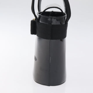 Salvatore Ferragamo Vara Bow Top Handle Bucket Bag Patent Leather