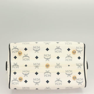 MCM Visetos Handbag Canvas and Leather