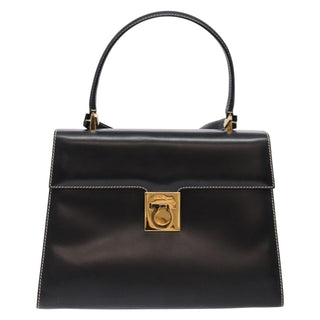 Salvatore Ferragamo Gancini Convertible Top Handle Bag Leather