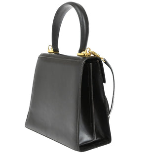 Salvatore Ferragamo Gancini Convertible Top Handle Bag Leather