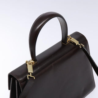 Salvatore Ferragamo Gancini Convertible Top Handle Bag Leather