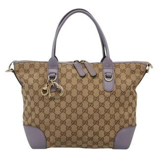 Gucci Convertible Belted Tote GG Canvas with Leather