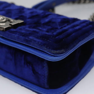 Chanel Boy Flap Bag Quilted Velvet