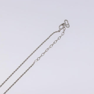 Christian Dior CD Round Pendant Necklace Metal