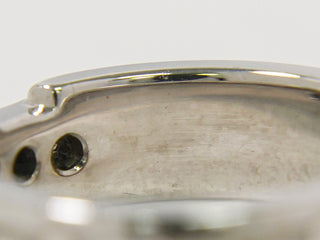Tiffany & Co. Atlas Band Ring 18K White Gold with Diamonds