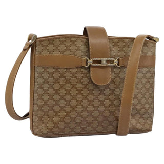 Celine Vintage Macadam Shoulder Bag Canvas