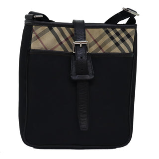 Burberry Front Pocket Flap Messenger Vintage Check Nylon and Nylon
