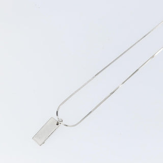Christian Dior Trotter Motif Necklace Engraved Metal