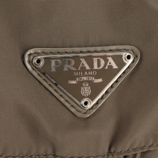 Prada Vela Double Front Pocket Backpack Tessuto with Saffiano Leather