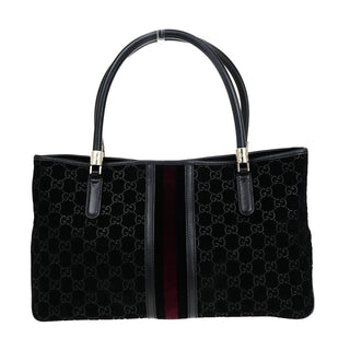 Gucci Web Tote Suede