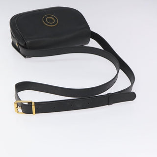 Celine Vintage Circle Logo Crossbody Bag Leather