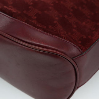 Celine Vintage Macadam Shoulder Bag Suede