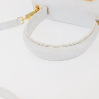 Salvatore Ferragamo Gancini Convertible Top Handle Bag Leather