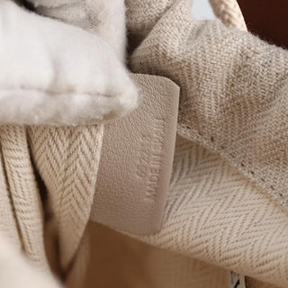 Loewe Anagram Drawstring Bucket Crossbody Bag Leather with Canvas