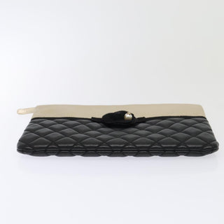 Chanel Pearl O Case Clutch Quilted Lambskin and Calfskin