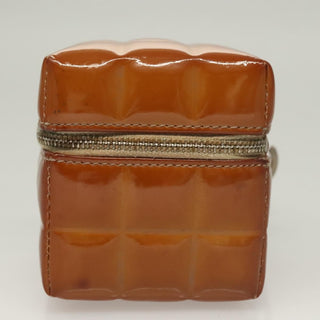 Chanel Rubiks Cube Wristlet Quilted Patent