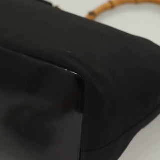 Gucci Vintage Bamboo Shoulder Bag Nylon