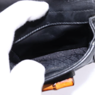 Gucci Vintage Bamboo Backpack Leather