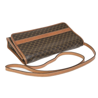 Celine Vintage Macadam Shoulder Bag Canvas