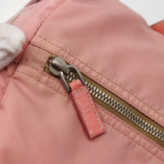 Prada Side Pocket Bauletto Bag Nylon with Leather