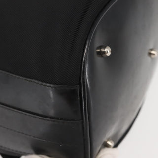 Gucci Vintage Bamboo Bucket Bag Nylon and Leather