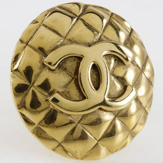 Chanel Vintage Round CC Clip-On Earring Metal