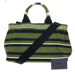 Prada Canapa Righe Canvas