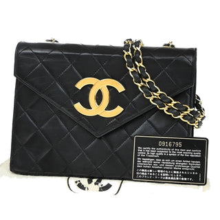 Chanel Vintage CC Mini chain Shoulder Bag Leather