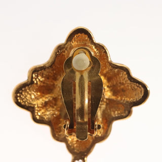 Chanel Vintage CC Earrings Metal