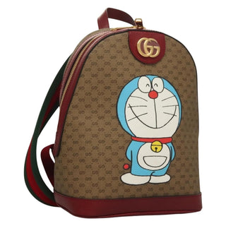 Gucci Doraemon Zip Backpack Printed Mini GG Coated Canvas