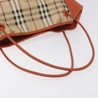 Burberry Canterbury Panels Tote Haymarket Coated Canvas and Leather