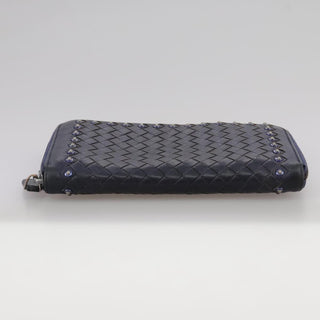 Bottega Veneta Intrecciato Long Zip  Wallet Leather