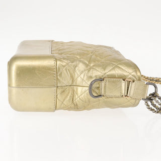 Chanel Gabrielle Hobo Quilted Metallic Aged Calfskin