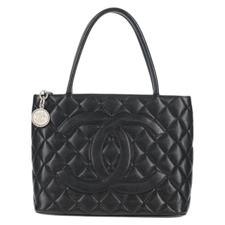 Chanel Medallion Tote Quilted Caviar