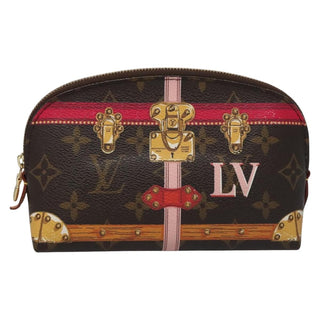 Louis Vuitton Cosmetic Pouch Limited Edition Summer Trunks Monogram Canvas