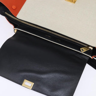 Celine Trapeze Bag Canvas with Leather