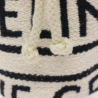 Celine Teen Drawstring Plein Soleil Bucket Bag Canvas with Leather