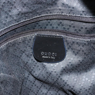 Gucci Vintage Bamboo Handle Open Hobo Nylon
