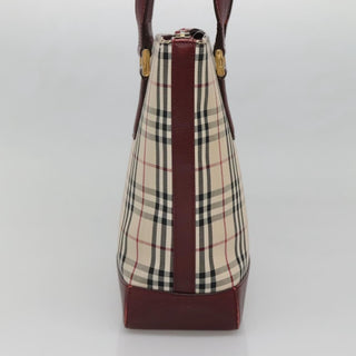 Burberry Nova Check Tote Canvas and Leather