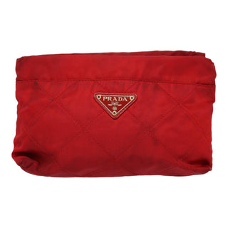 Prada Wristlet Zip Pouch Nylon