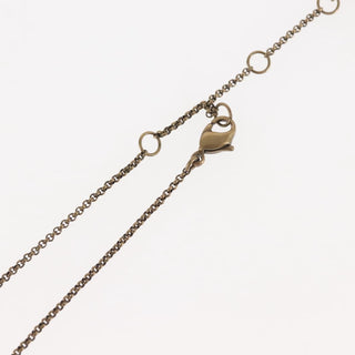 Christian Dior D logo Pendant Necklace Metal