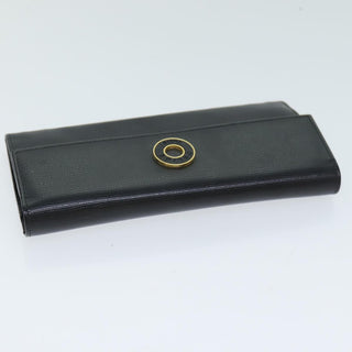 Celine Circle Logo Compact Wallet Leather