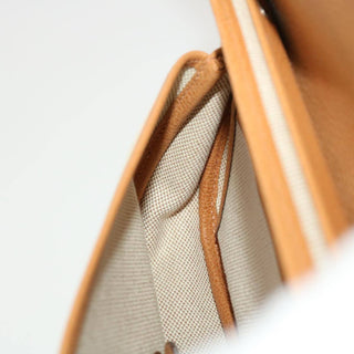 Hermes Colorado Handbag Leather and Toile