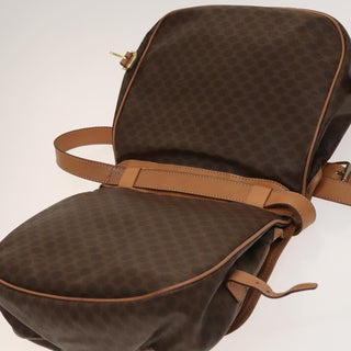 Celine Vintage Macadam Shoulder Bag Canvas