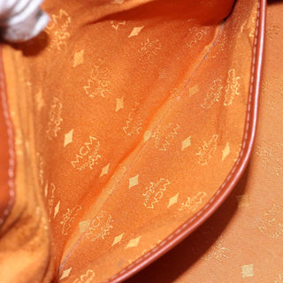 MCM Visetos Handbag Canvas and Leather