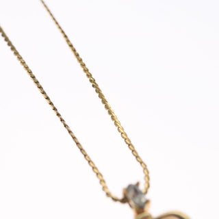 Christian Dior CD Pendant Necklace Metal