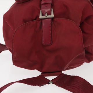Prada Front Pocket Buckle Backpack Re-Nylon and Shearling
