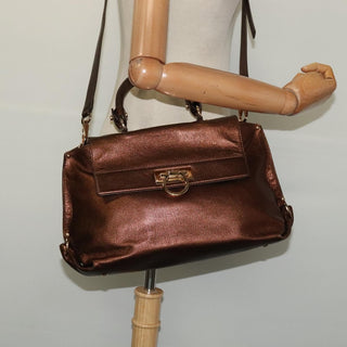 Salvatore Ferragamo Sofia Satchel Leather