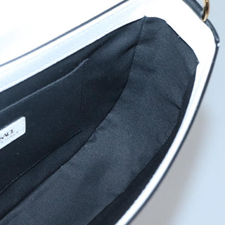 Versace Virtus Flap Messenger Bag Leather