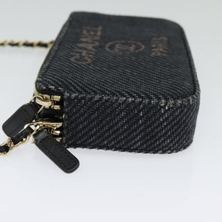 Chanel Deauville Chain wallet Raffia